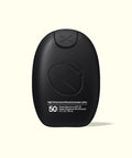 Black bottle of Sun Bum Signature SPF 50 Mineral Lotion with high performance mineral sunscreen, front view.